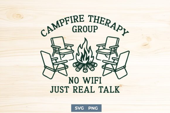 Campfire Therapy Group SVG PNG No WiFi Review