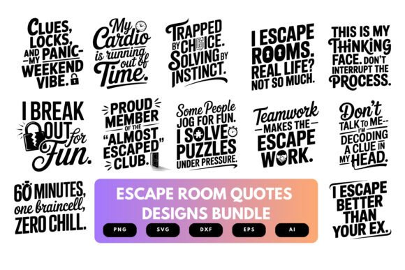 Escape Room SVG Bundle: Graphics for Crafts & Creative Brands