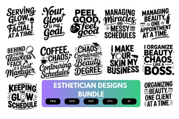 Esthetician SVG Bundle: Premium Graphics for Crafts