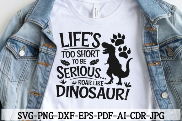 Funny Dinosaur SVG Roar Like a T-Rex for Graphics and Crafts