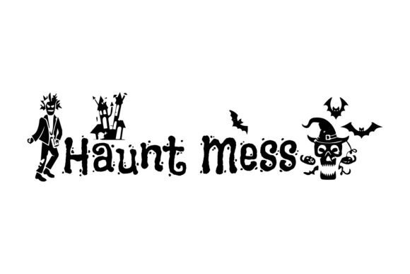 Halloween Lettering Quote Typography 02 for Graphics and Crafts