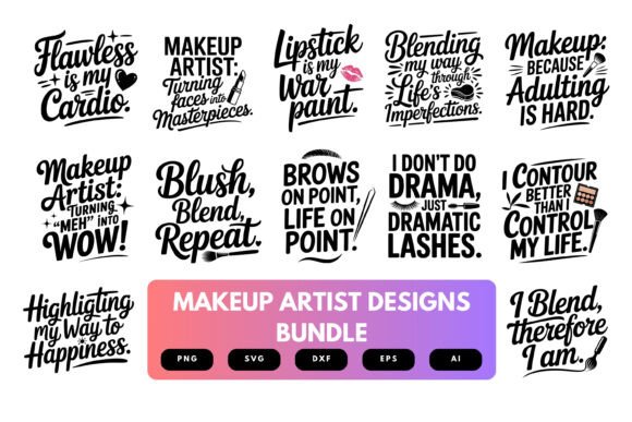 Makeup Artist SVG Bundle: A Graphics and Crafts Review