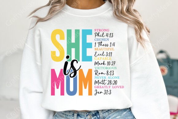 She is Mom PNG and Blessed Mom SVG: A Graphic Design Asset Review for Crafts